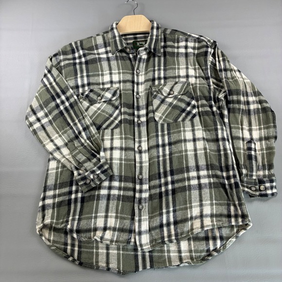 Stillwater Supply Co. Other - Stillwater Supply Co Mens 2XL Heavy Flannel Plaid Shacket Green Black Tartan